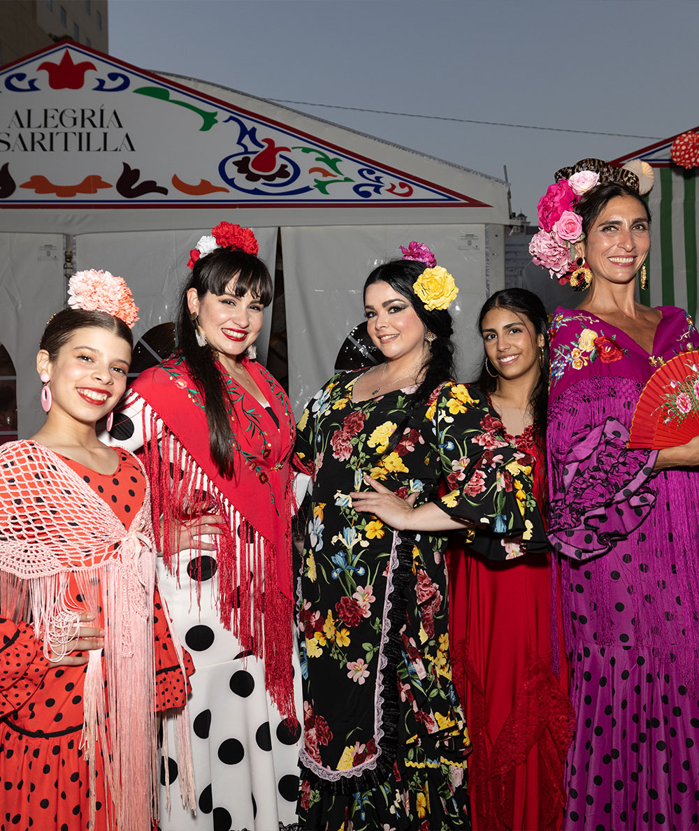 Flamencas in Authentic Dresses
