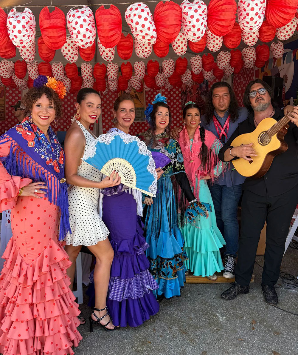 Flamencas in Authentic Dresses