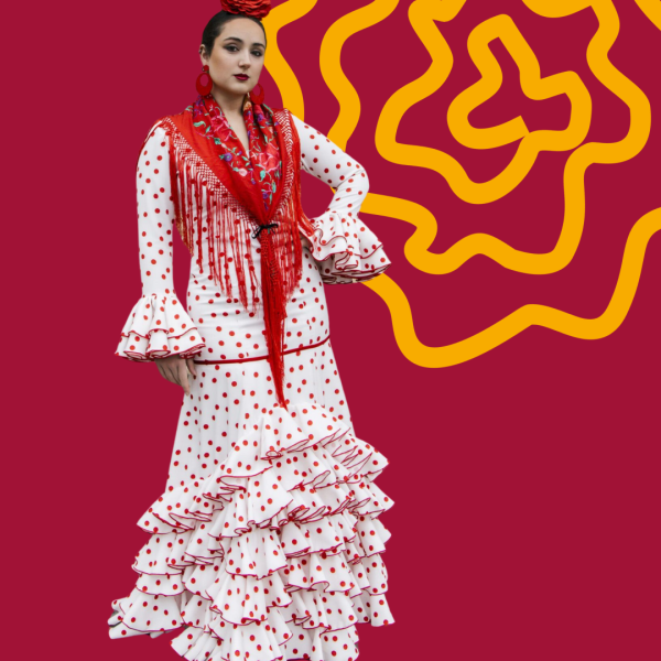 Modelo Pilar Blanco/Rojo